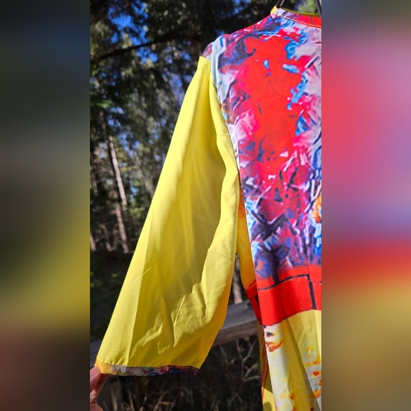 Dai  yuan li Vibrant Multicolor Abstract Dress szXXL NWT - Picture 7 of 8